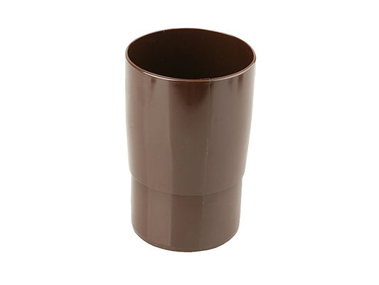 Marley rørmuffe til tagrende, diameter 5,3 cm, brun