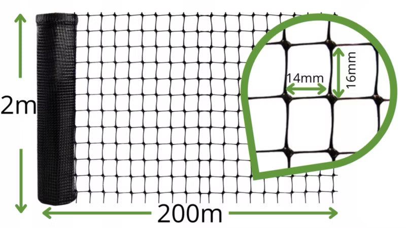 Muldvarpenet 2x200 m 40 g/m² Sort til Plæne | 5908453285010
