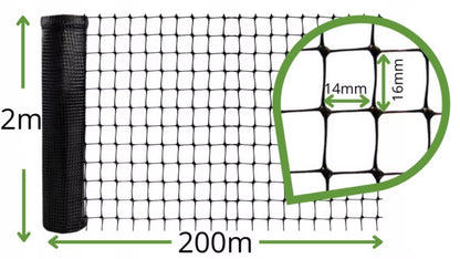 Muldvarpenet 2x200 m 40 g/m² Sort til Plæne | 5908453285010