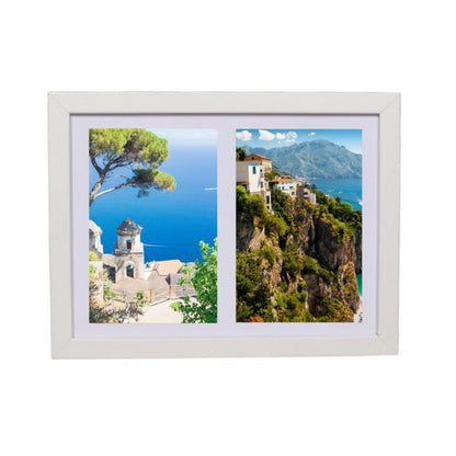 Multiramme BD art Basic 17x23 passepartout til 2 billeder 10x15 hvid 1 stk.