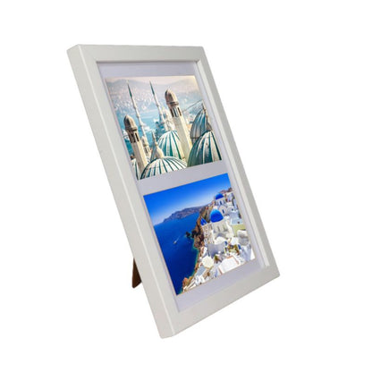 Multiramme BD art Basic 17x23 passepartout til 2 billeder 10x15 hvid 1 stk.