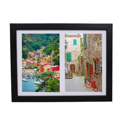Multiramme BD art Basic 17x23 passe-partout til 2 billeder 10x15 sort 1 stk.