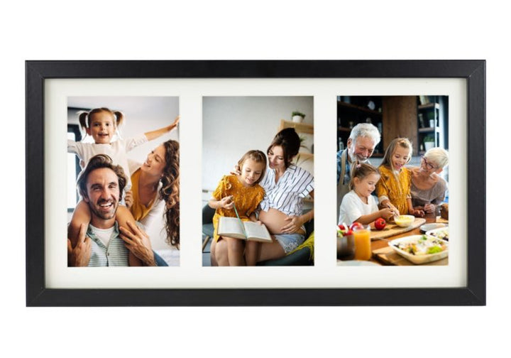 Multiramme BD art Basic 18x35 til 3 billeder 10x15 cm sort 1 stk.