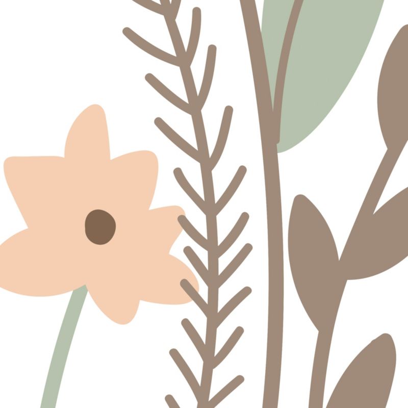 GoodHome Stibin vinylmural på nonwoven med grønne blomster