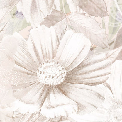 GoodHome Tacl vinylmural på nonwoven med blomster i creme