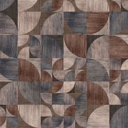 Vinylmural på non-woven GoodHome Topaz puslespil blå