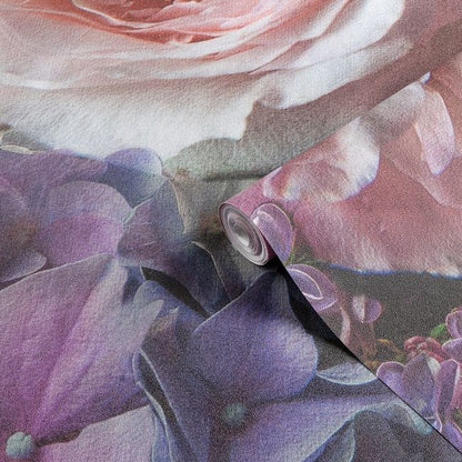 GoodHome Vanad vinylmural på nonwoven med lilla blomster