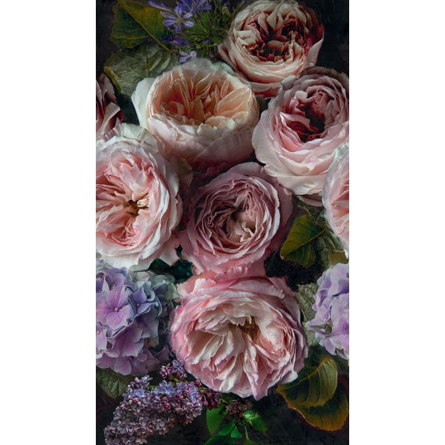 GoodHome Vanad vinylmural på nonwoven med lilla blomster