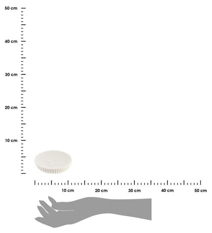 Rund Sæbeskål Hvid 11 cm 1 stk. | 3664323135534