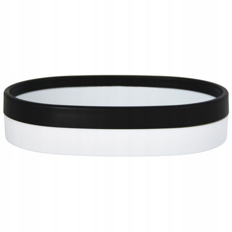 Sæbeskål ABS Sort/Hvid 13,3 x 9,3 cm 1 stk. 5905923653287
