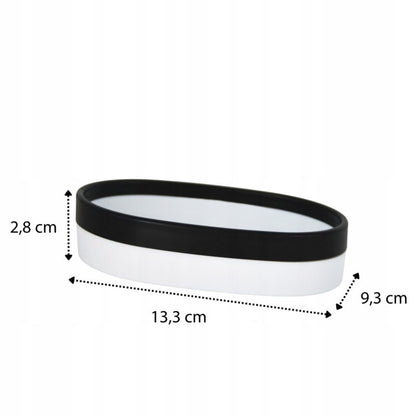 Sæbeskål ABS Sort/Hvid 13,3 x 9,3 cm 1 stk. 5905923653287