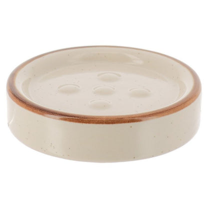 Mydelniczka Rund Beige 11 cm Keramiklook