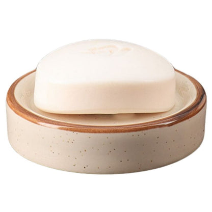 Mydelniczka Rund Beige 11 cm Keramiklook