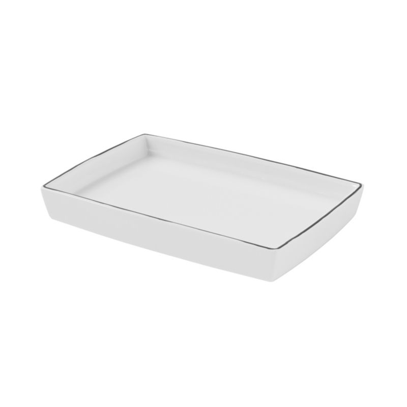 Mydelniczka Aetna Ceramiczna Biało-Czarna 14,4x9,9 cm | 5059340204468