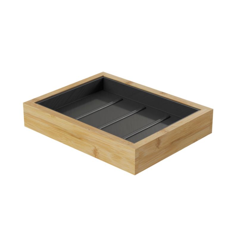 Bambus Sæbeskål Cervia Sort 12,7 x 9,7 cm 5059340738635