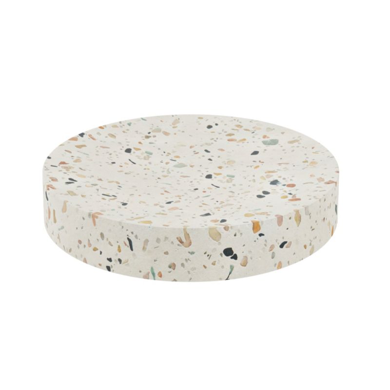 Sæbeskål Rund Beige Terrazzo Beton 11,5 cm