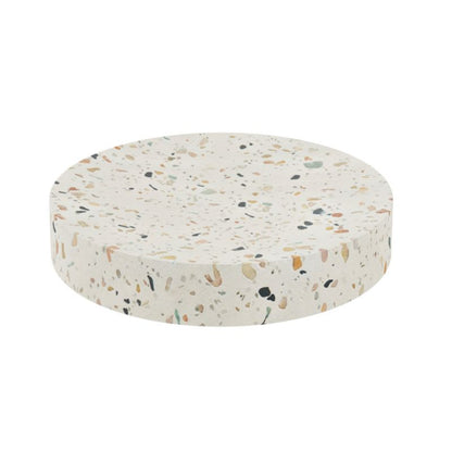 Sæbeskål Rund Beige Terrazzo Beton 11,5 cm
