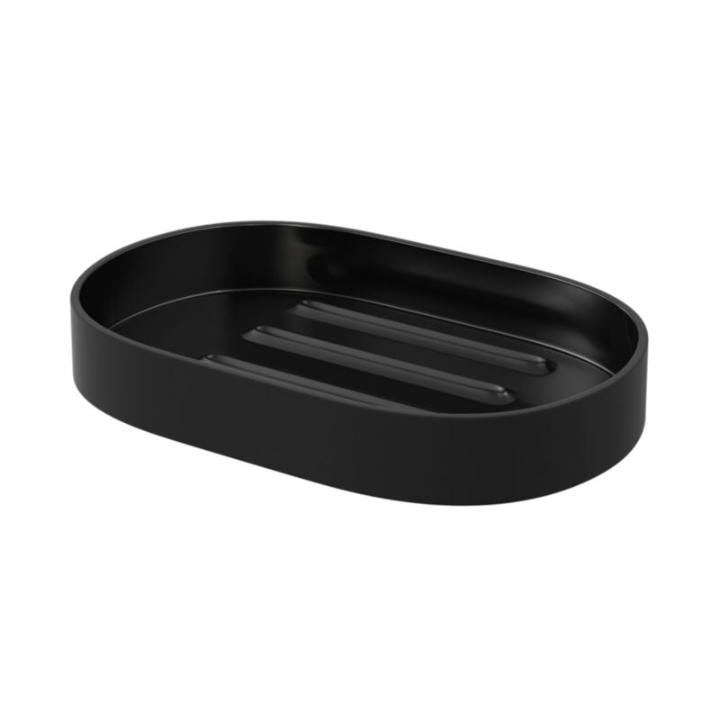 Sæbeskål Kina Sort Mat ABS Plast 90x140 mm