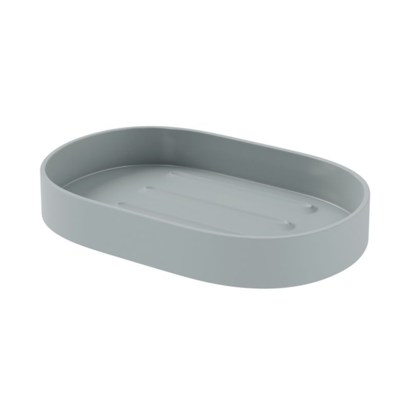 Mydelniczka Koros Oval Grøn-Grå Mat 14 x 9 cm