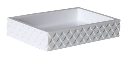 Keramisk Sæbeskål Armo Hvid 12,5 x 8,5 cm