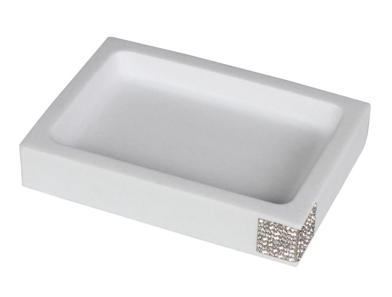 Sæbeskål Rektangulær 11x11 cm Hvid Mat