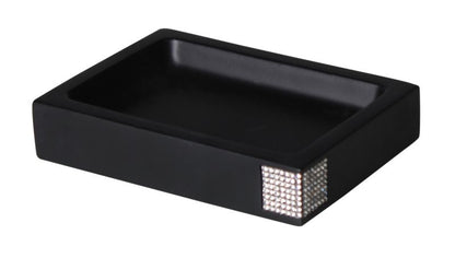 Sæbeskål Rektangulær 11x11 cm Sort Mat