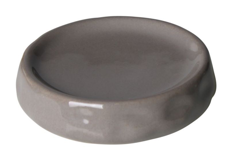 Mydelniczka Ceramiczna Okrągła Szara 11 cm