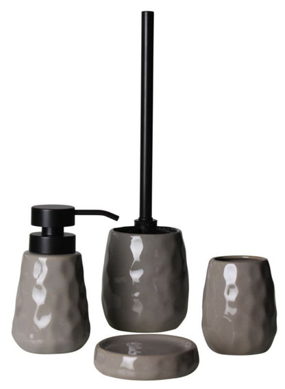 Mydelniczka Ceramiczna Okrągła Szara 11 cm