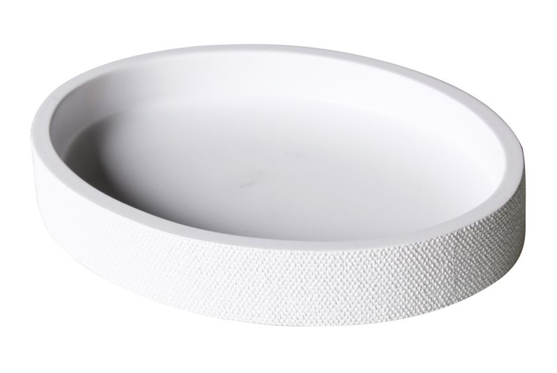 Mydelniczka Ceramiczna Okrągła Biała Matowa 120x90x20 mm