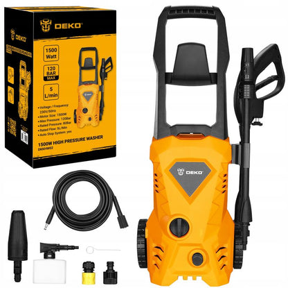 DEKO højtryksrenser 120 bar 1500 W 1 sæt