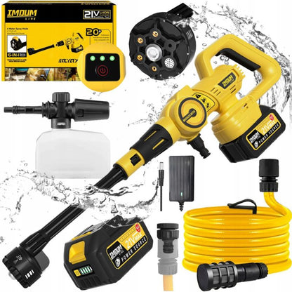 Imoum trådløs højtryksrenser 400W 62 bar komplet sæt