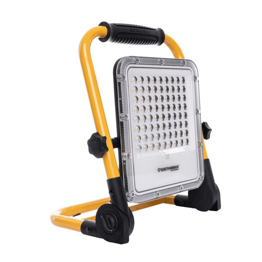 Bærbar LED-arbejdslampe Germina med batteri og blinkende funktion, 1 stk.