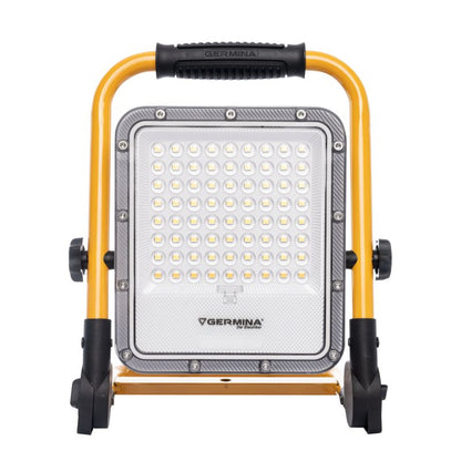 Bærbar LED-arbejdslampe Germina med batteri og blinkende funktion, 1 stk.