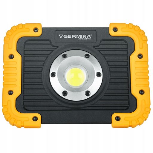 Bærbar LED-arbejdslampe Germina 10W med batteri og powerbankfunktion, 1 stk.