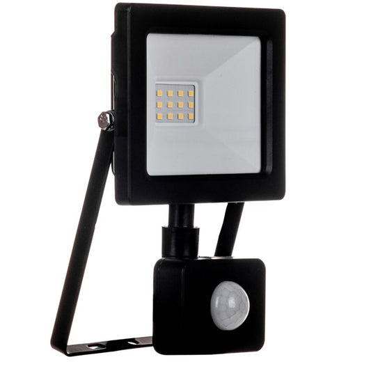 LED-spot Germina 10W med bevægelsessensor, udendørslampe IP65, 1 stk.
