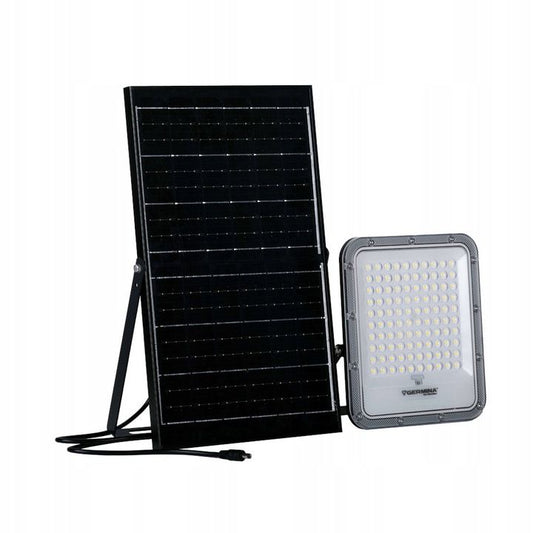 LED-spot Germina 200W med solpanel IP65 + fjernbetjening, 1 stk.