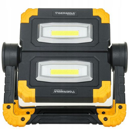 LED-projektør Germina 20W 1200 lm med 5000mAh batteri og powerbank - 1 stk.