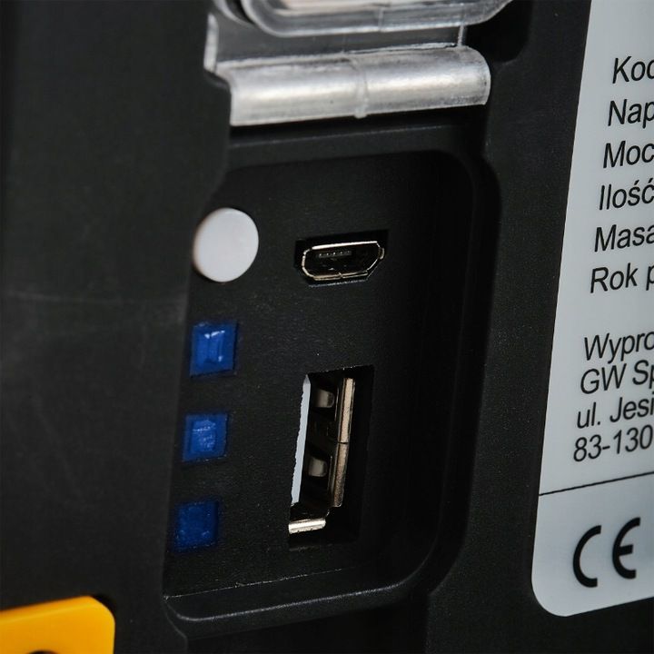 LED-arbejdslamper Germina 20W med batteri og powerbank – bærbar arbejdslygte, 1 stk.