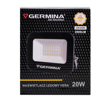 LED-projektør Germina 20W IP65, 1 stk.