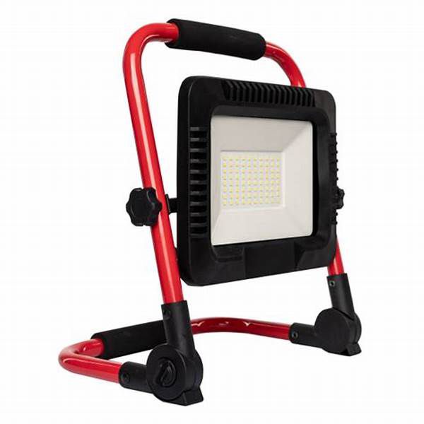 LED-arbejdslampe Germina 30W sammenklappelig på lavt stativ, 1 stk.