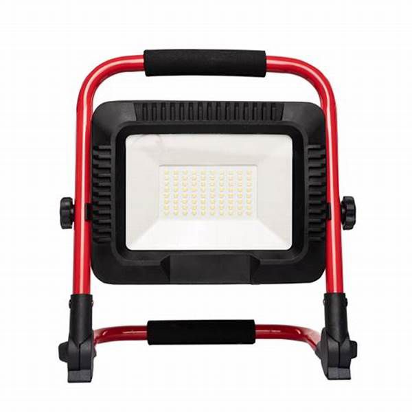 LED-arbejdslampe Germina 30W sammenklappelig på lavt stativ, 1 stk.