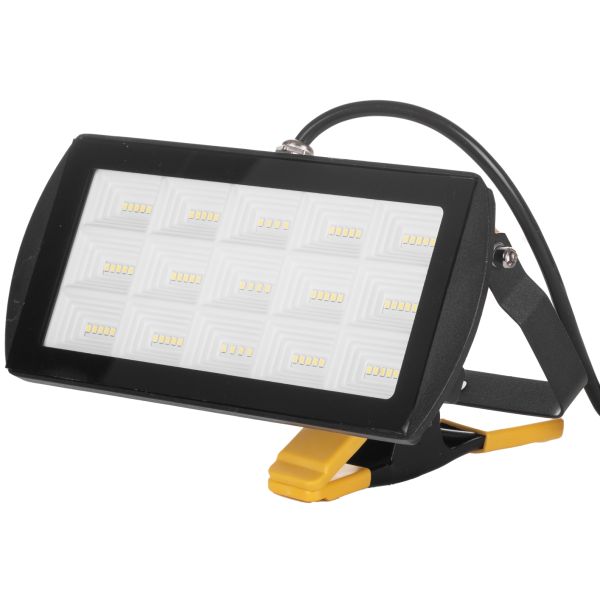 LED-arbejdslampe Germina 45W med clips og spiralformet kabel, 1 stk.
