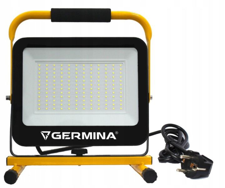 LED-arbejdslampe Germina 50W med lavt stativ, IP65, 1 stk.