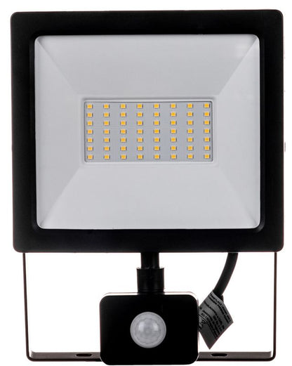 LED-spot Germina 50W med bevægelsessensor, udendørslampe IP65, 1 stk.
