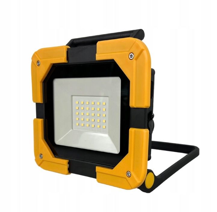 LED-arbejdslampe Germina, foldbar genopladelig projektør 20W, 1 stk.