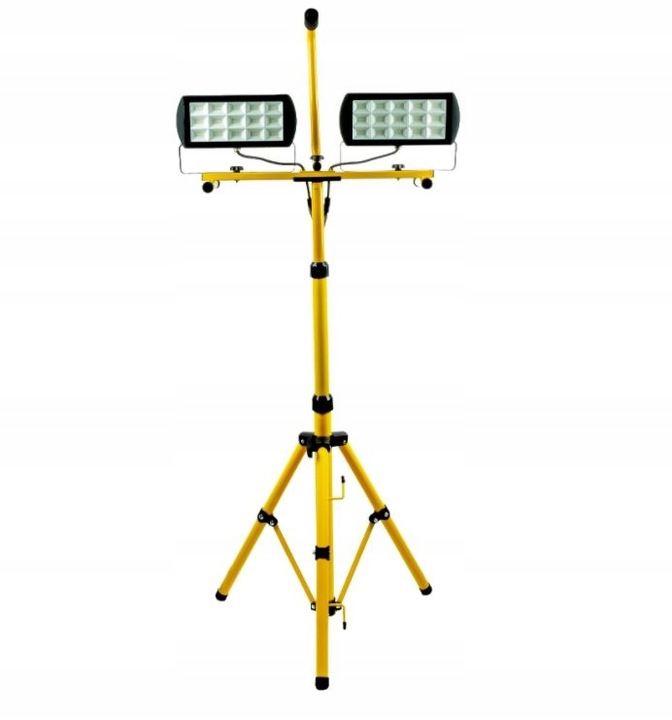 LED-arbejdslampe Germina på stativ 2x45W halogen 2-i-1, 1 stk.