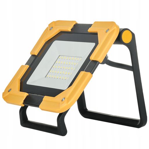 Bærbar LED-spot Germina 30W med foldbar lav stander, 1 stk.