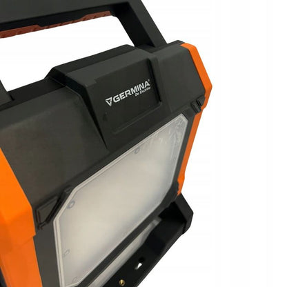 Bærbar LED-projektør GERMINA 55W med 2 IP54-stik, 1 stk.