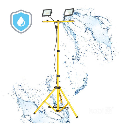 LED-arbejdslampe Kobi Tigra S 2x30W 4000K IP65 1 sæt