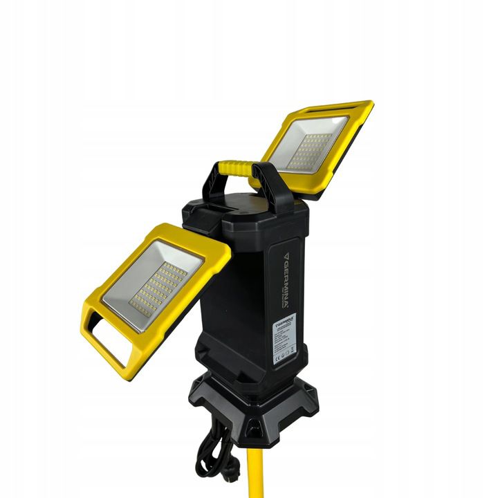 LED-arbejdslamper på stativ Germina 50W, dæmpbar værkstedslampe, 1 stk.
